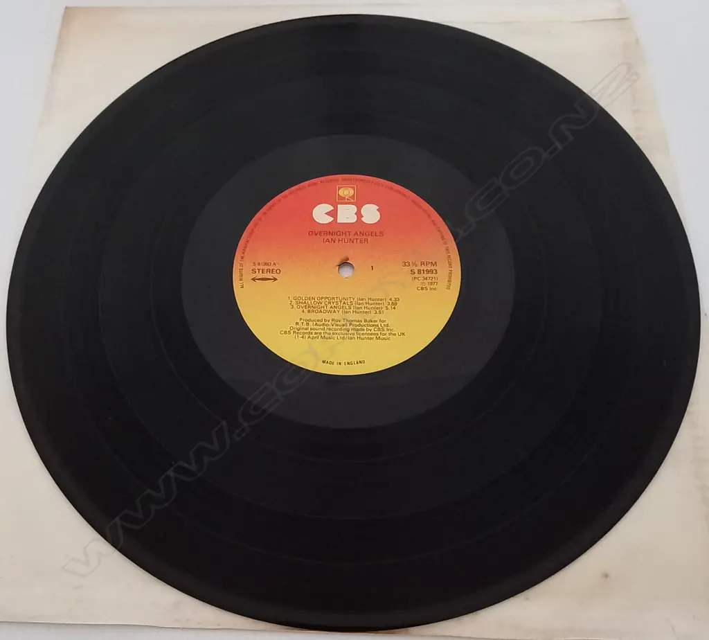 Ian Hunter, Overnight Angels Image 1++